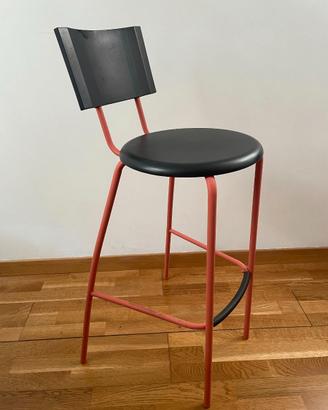 Sgabello IKEA ANSSI originale – rosso/nero – €35