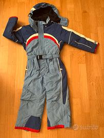 Tuta sci intera azzurra