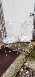 sedie in ferro per giardino 