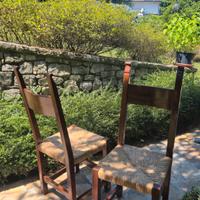 SEDIE IN LEGNO CON SEDUTA IN PAGLIA