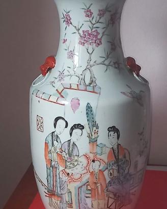 Raro Vaso Cinese Antico Dinastia Qing