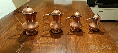 4 bricchetti in rame