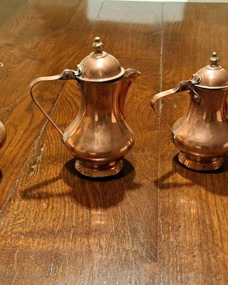 4 bricchetti in rame