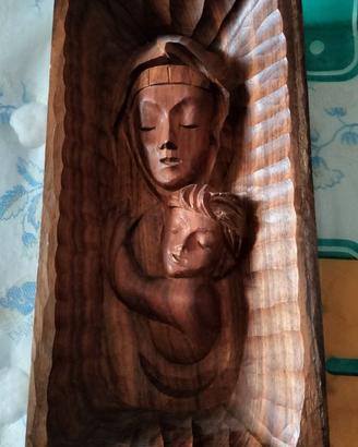 Scultura in legno Madonna