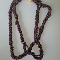Vintage collana in oro con granati anni ‘ 50