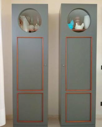Credenza, libreria a colonna_ 2 mobili artigianali