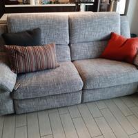 divano 3 posti con 2 relax elettrici 