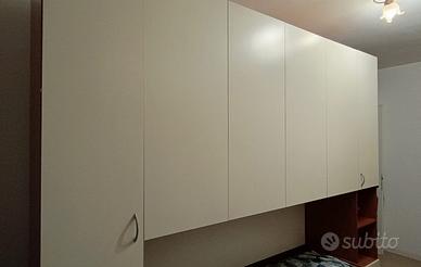 Armadio a ponte con cassetto senza rete e materass