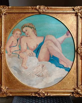Dipinto francese Venere e Amore