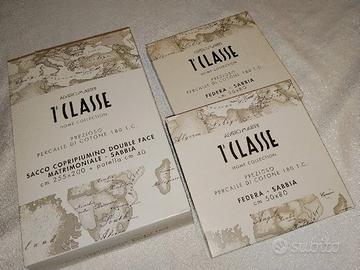 copripiumino e federe matrimoniale prima classe 