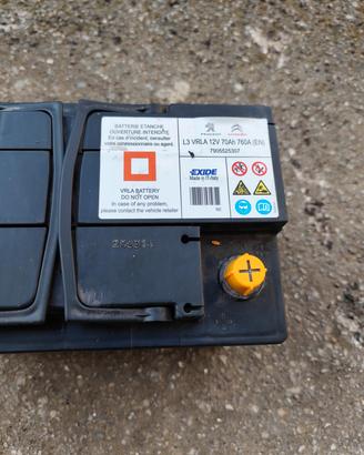 Batteria auto EXIDE L3 VRLA 12V 70Ah 760A (EN)