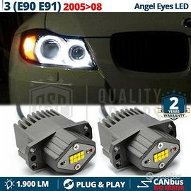 ANGEL EYES LED PER Bmw SERIE 3 E90 E91 con Xenon