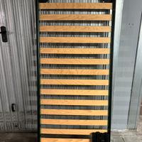 Rete singola 80x195 a doghe strette con piedini