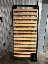 Rete singola 80x195 a doghe strette con piedini