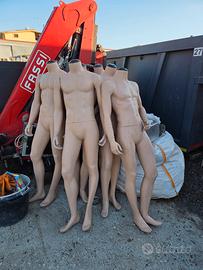 stock 6 manichini altezza uomo completi