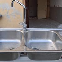 lavello doppio in acciaio