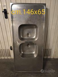 Lavandino vasca vero acciaio inox robusto bello