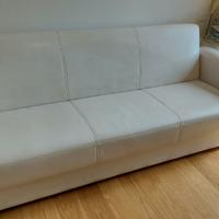 Divano letto in pelle a 4 posti
