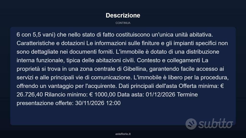 Appartamento – Gibellina - Vista 4