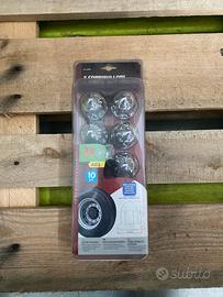 60 copribulloni cromati in ABS 33 MM