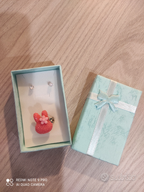 Orecchini e anello bimba
