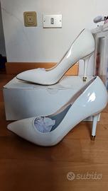 scarpe bianco donna tacco alto 