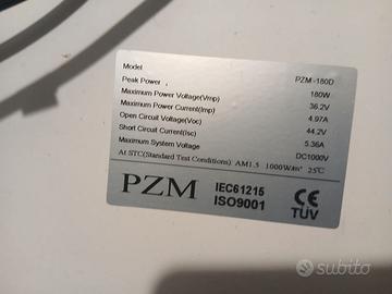 Pannello solare  180w