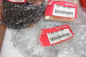 kit catena corona e pignone originale honda nx 125