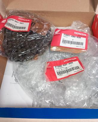 kit catena corona e pignone originale honda nx 125