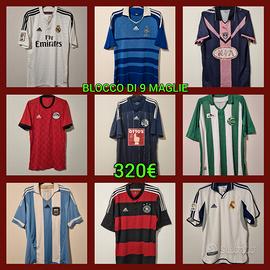 9 maglie originali vintage stock lotto calcio