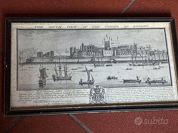 Quadro stampa panoramica antica torre di Londra