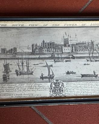 Quadro stampa panoramica antica torre di Londra