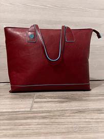 Shopper Piquadro Blue Square