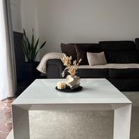 Tavolino da salotto BIANCO LUCIDO 90x80