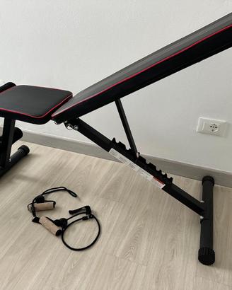 Panca pesi regolabile per palestra domestica