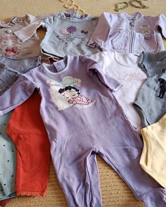 abbigliamento bimba x 3/6 mesi 