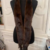 Sciarpa visone coppia visoni stola pelliccia