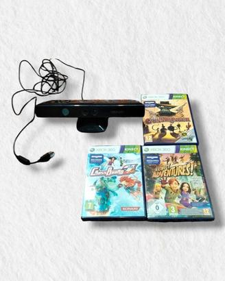 Kinect Xbox 360 + 3 giochi originali funzionante