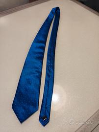Cravatta Blu elettrico a Micro Pois Pino Zappalà 