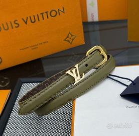 cintura lv in pelle