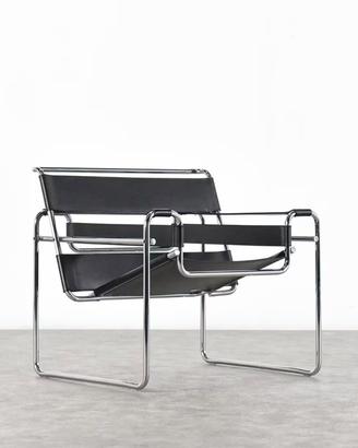 KNOLL USA WASSILY in cuoio nero PERFETTA