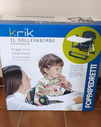 Seggiolino pieghevole alzabimbo