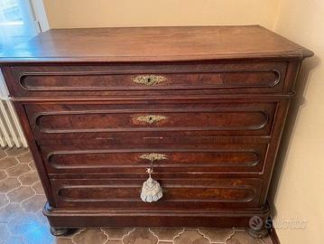 Cassettone lombardo stile umbertino