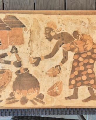 Dipinto africano su  stoffa