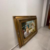 Quadro con cornice oro