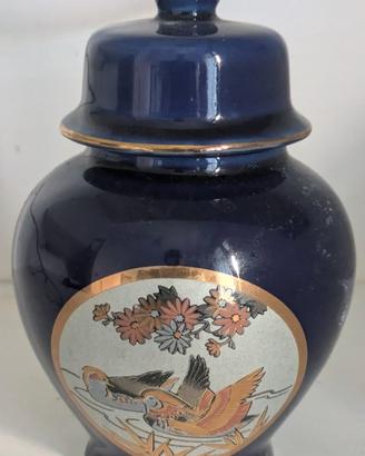 Vasetto Vintage in Porcellana Blu Cobalto