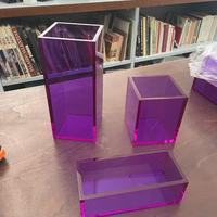 Vasi Rettangolari in Plexiglass Viola – Multiuso