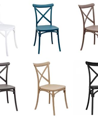 Sedia cross impilabile Ristorante bar Catering