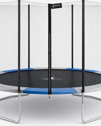 tappeto elastico con rete
