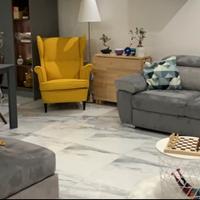 Divano con penisola scomponibile